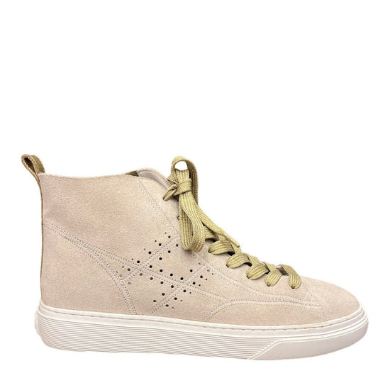 Hogan Sneakers Size 39 Beige Suede High Cut