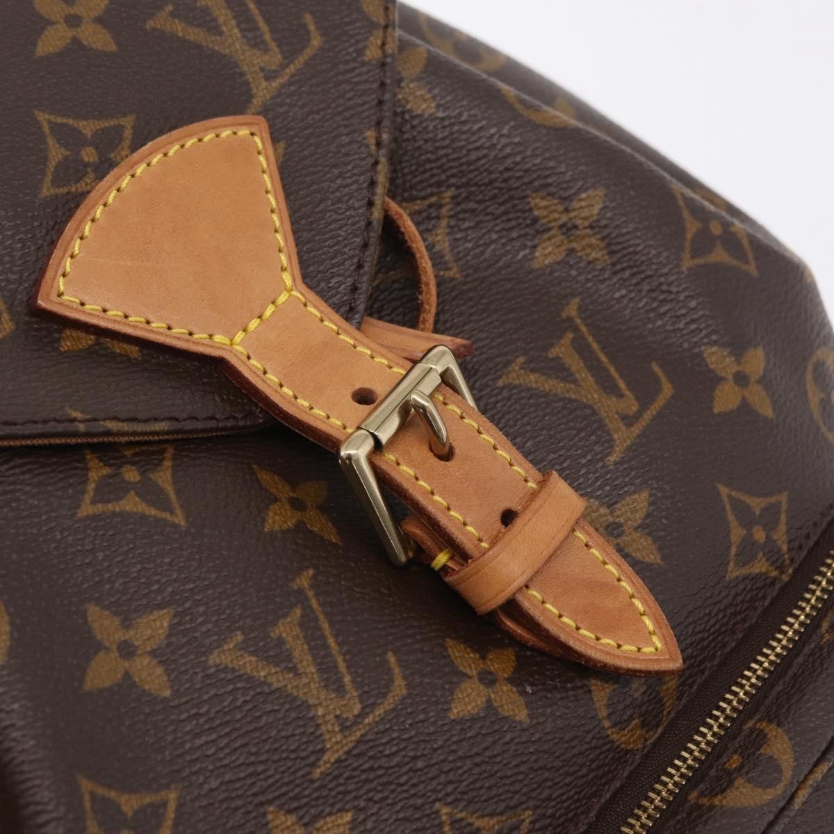 Louis Vuitton Vintage Montsouris Monogram Canvas, Brown, Canvas, Backpack