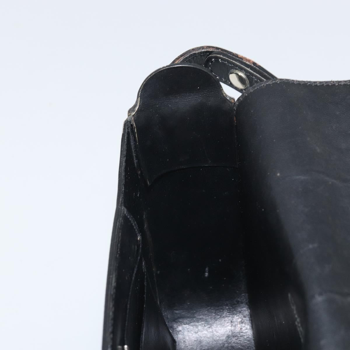 Christian Dior Shoulder Leather, Black, Leather, Shoulder Bag