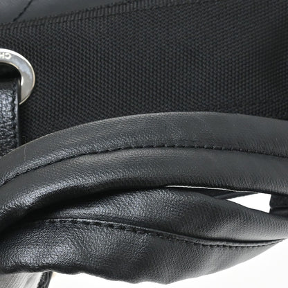 Chanel Biarritz Tote Quilted Coated Canvas, Black, Canvas, Tote Bag