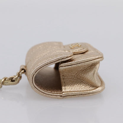 Chanel Pearl Crown CC Multi Pouches Wristlet Quilted Lambskin, Gold, Leather, Clutch