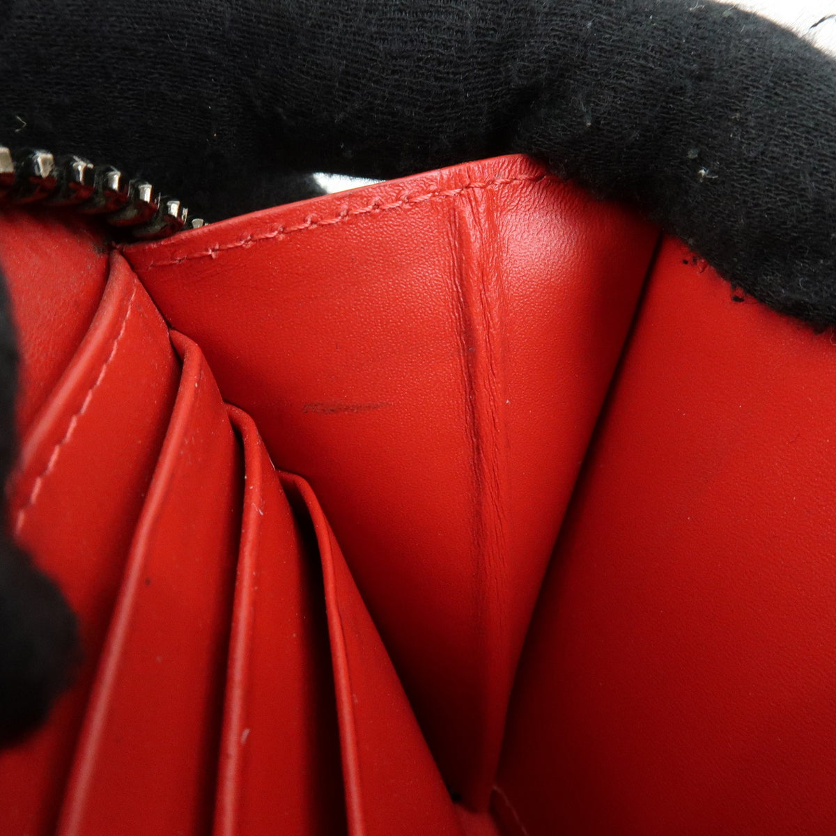 Christian Louboutin Panettone Spiked Leather, Black, Leather, Wallet