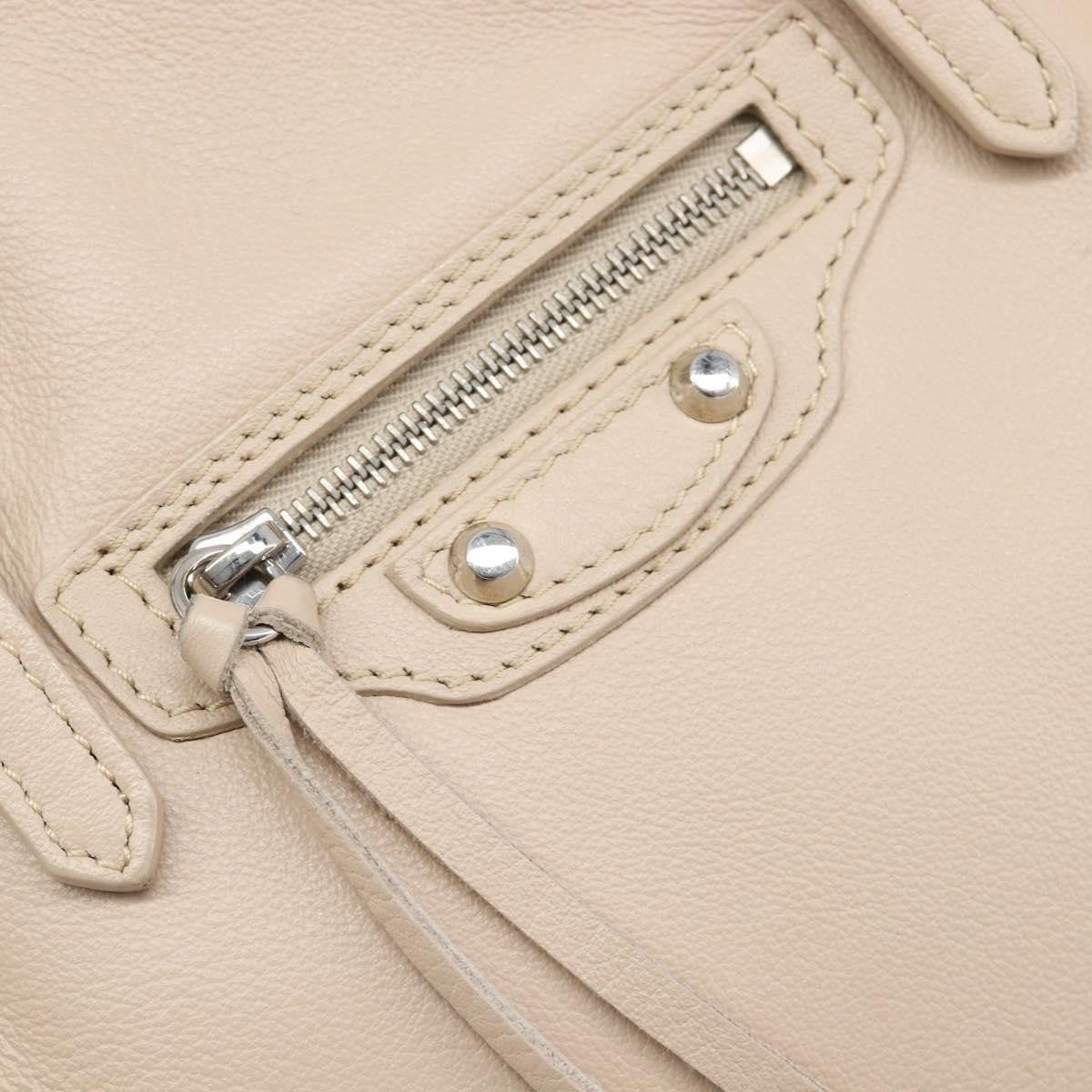 Balenciaga Papier A4 Zip Around Classic Studs Leather, Gray, Leather, Handbag