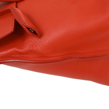 Salvatore Ferragamo Sookie Satchel Leather, Red, Leather, Handbag
