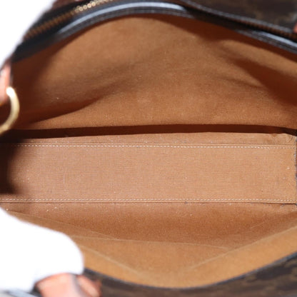 Celine Vertical Cabas Triomphe Coated Canvas, Brown, Canvas, Tote Bag