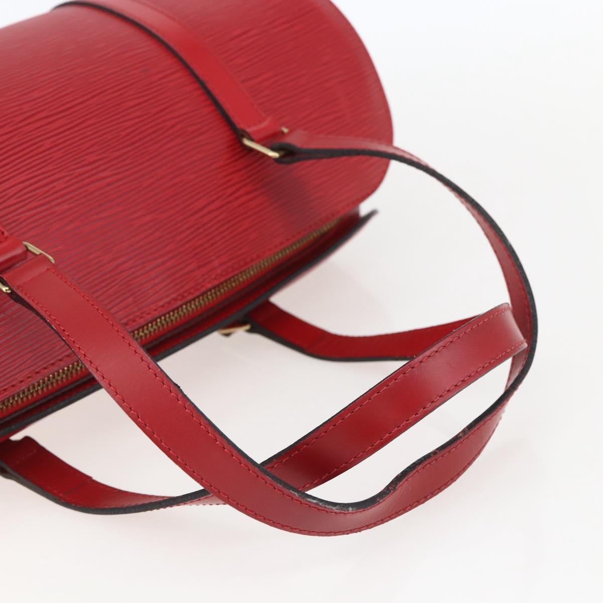 Louis Vuitton Soufflot Handbag Epi Leather, RED, LEATHER, Handbag