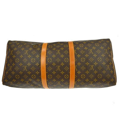 Louis Vuitton Keepall Monogram, Brown, Canvas, Travel Bag