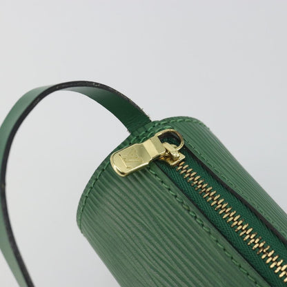 Louis Vuitton Soufflot Pochette Epi Leather, Green, Leather, Clutch