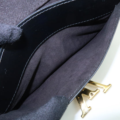 Louis Vuitton Chain Louise Clutch Leather, Black, Leather, Clutch