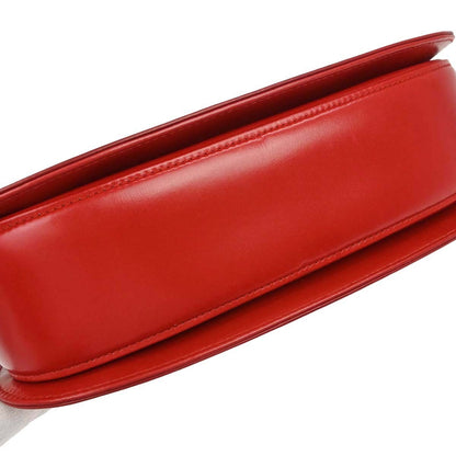 Gucci Vintage Convertible Bamboo Top Handle Leather, Red, Leather, Handbag