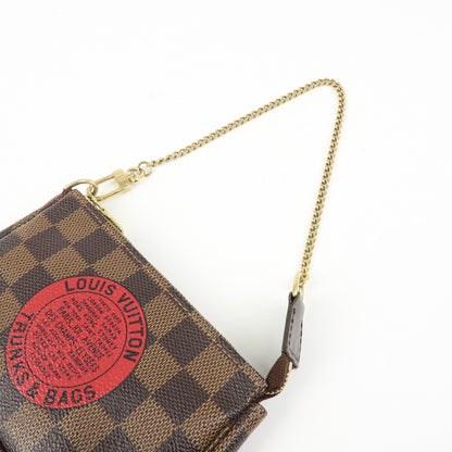Louis Vuitton Pochette Accessoires Limited Edition Damier, Brown, Canvas, Clutch