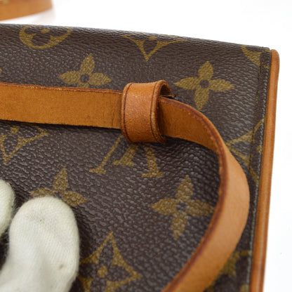 Louis Vuitton Florentine Pochette Damier, Brown, Canvas, Clutch