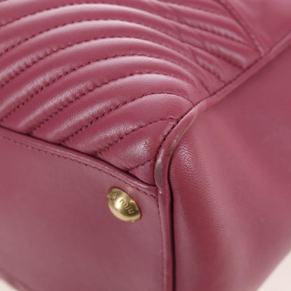 Miu Miu Beau Top Handle Leather, Pink, Leather, Handbag