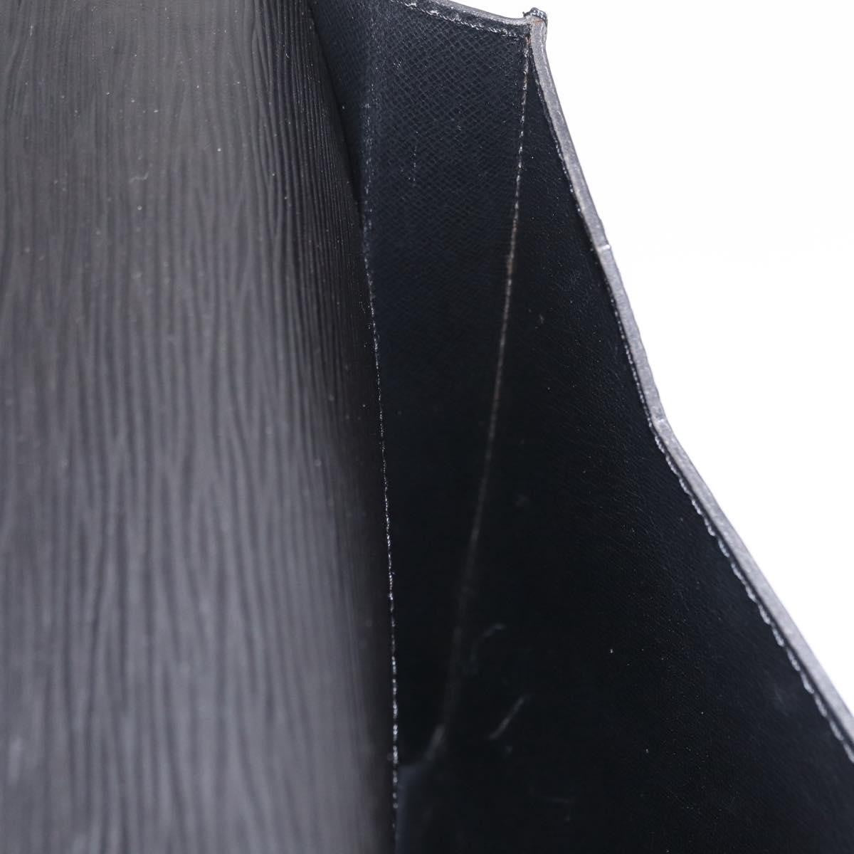 Louis Vuitton Porte-Documents Senateur Epi Leather, Black, Leather, Handbag