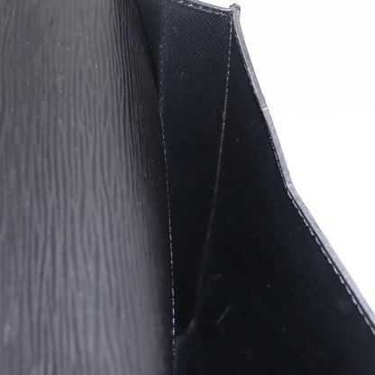 Louis Vuitton Porte-Documents Senateur Epi Leather, Black, Leather, Handbag