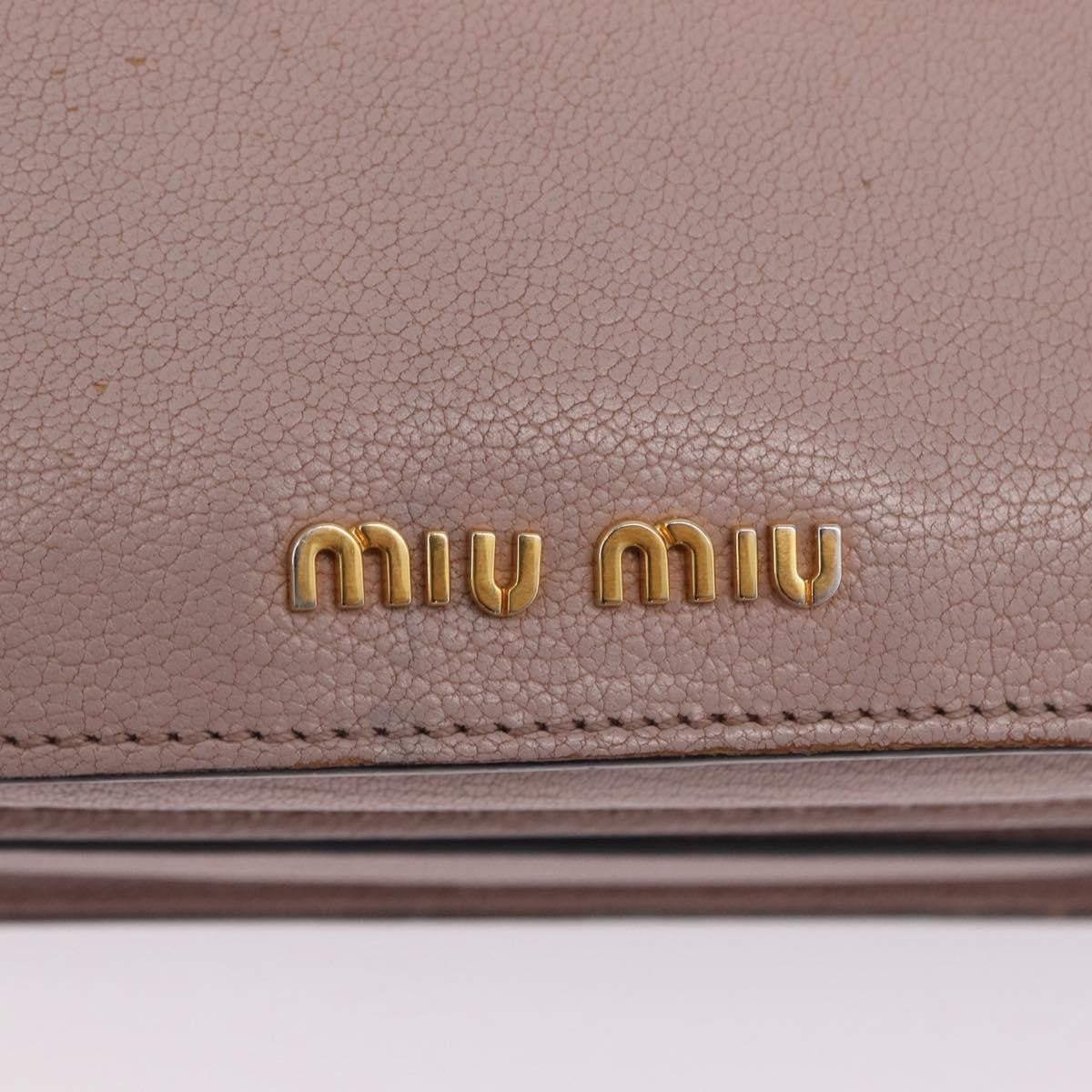Miu Miu Madras Convertible Compartment Leather, Beige, Leather, Tote Bag