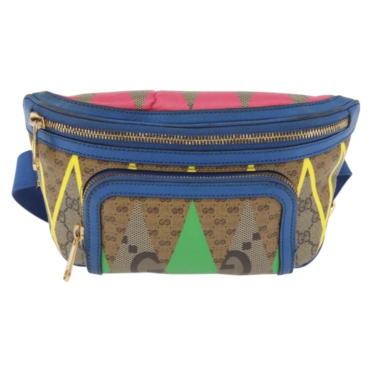 Gucci GG Rhombus cuir, Multicolour, Canvas, Crossbody Bag