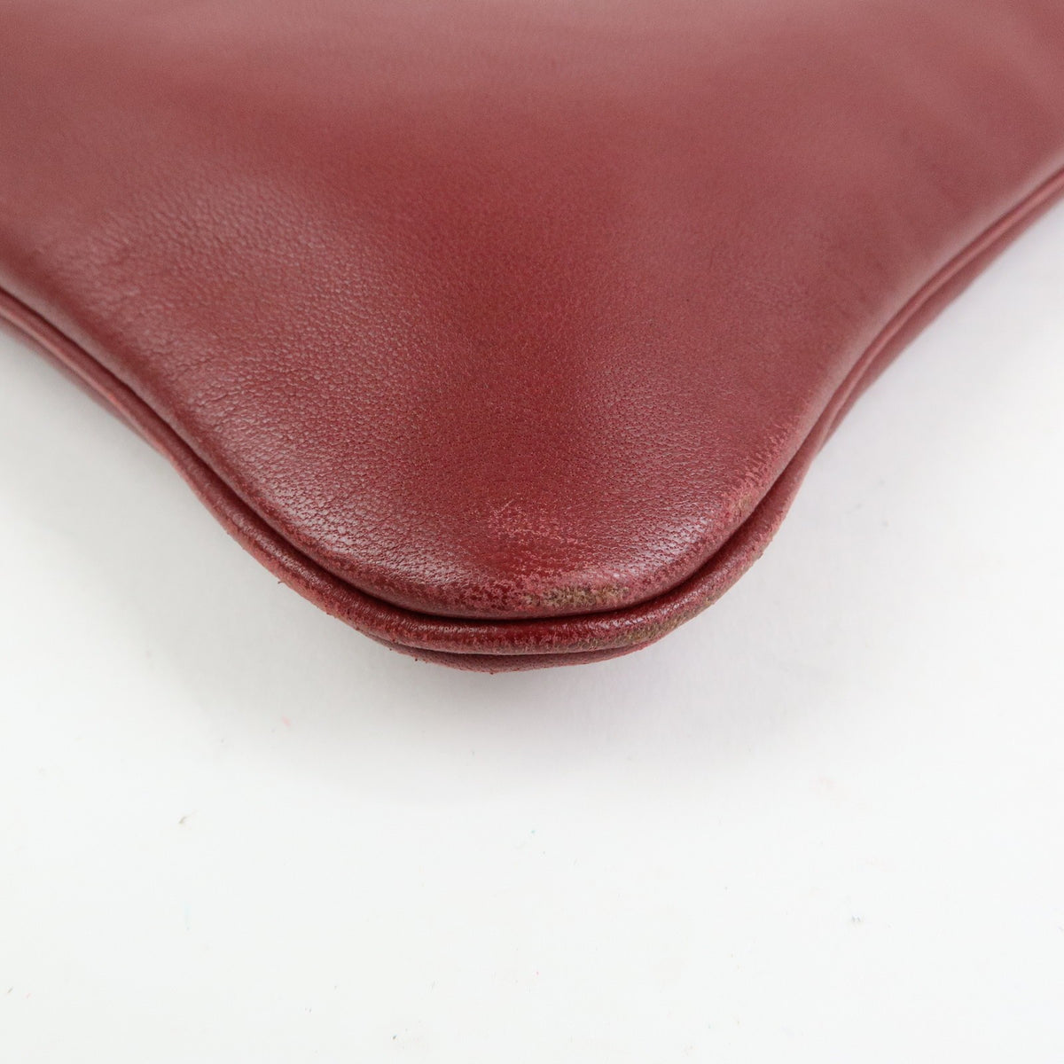 Hermes Aline Milo Lambskin and Swift, Burgundy, Leather, Handbag