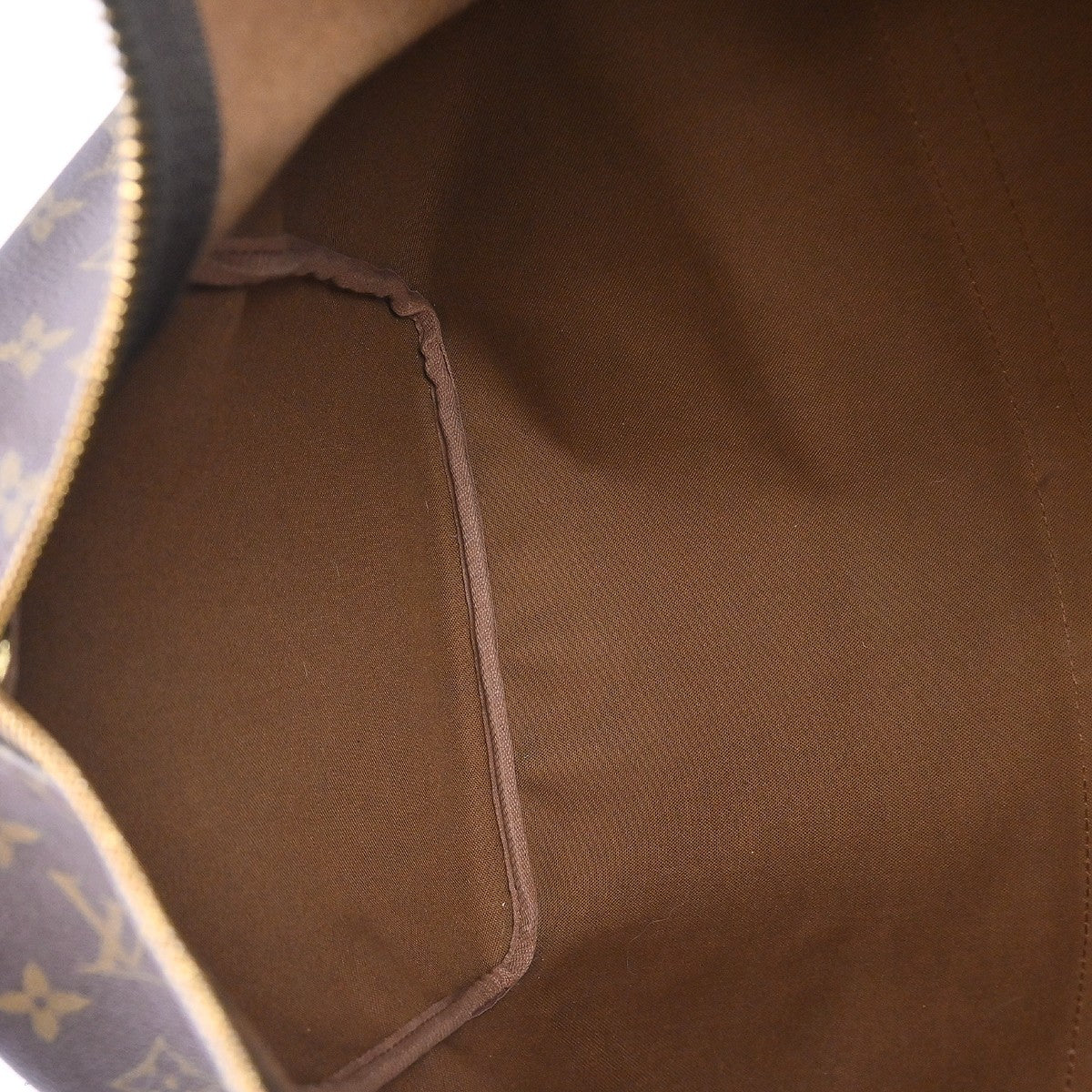 Louis Vuitton Keepall Monogram, Brown, Canvas, Travel Bag