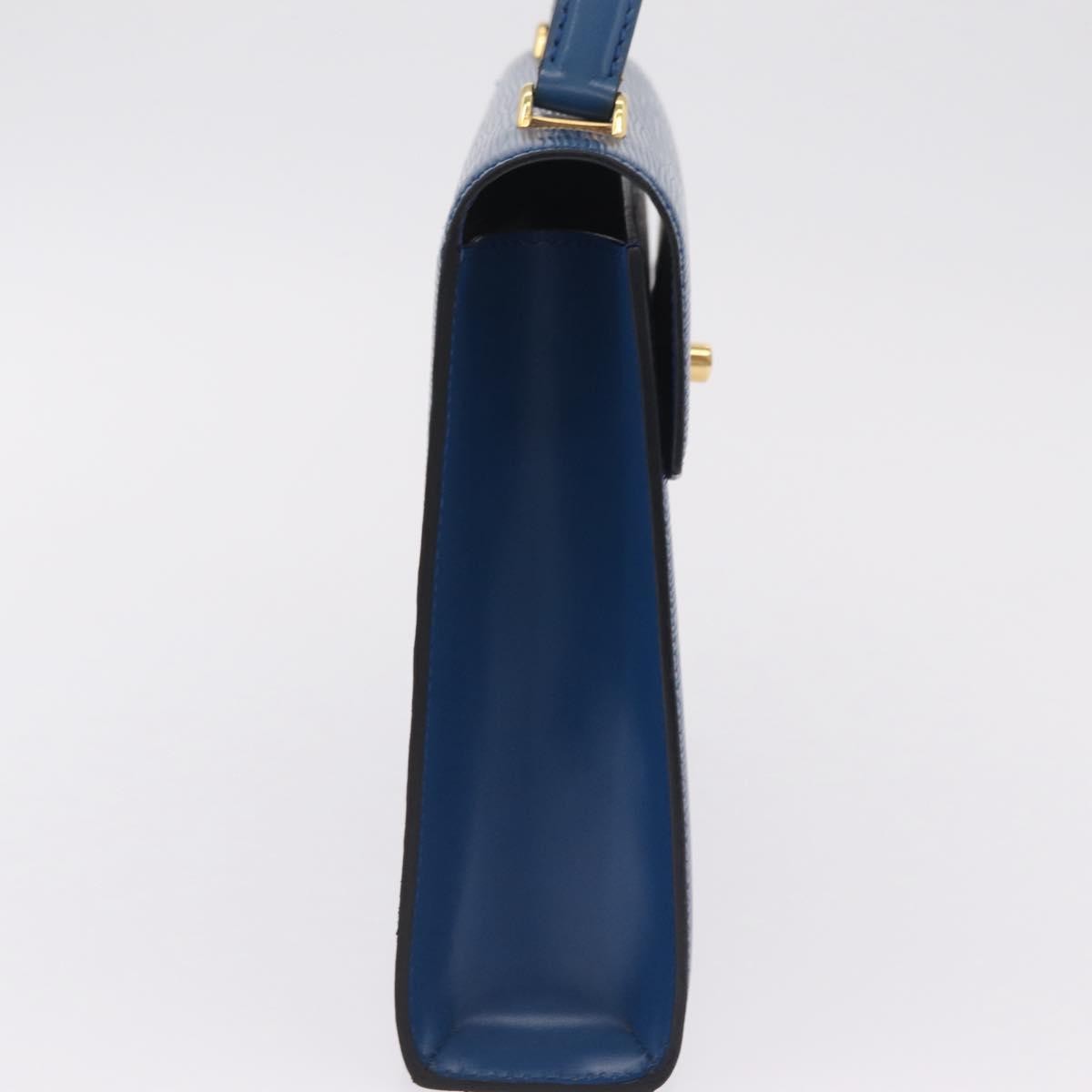 Louis Vuitton Malesherbes Epi Leather, Blue, Leather, Handbag