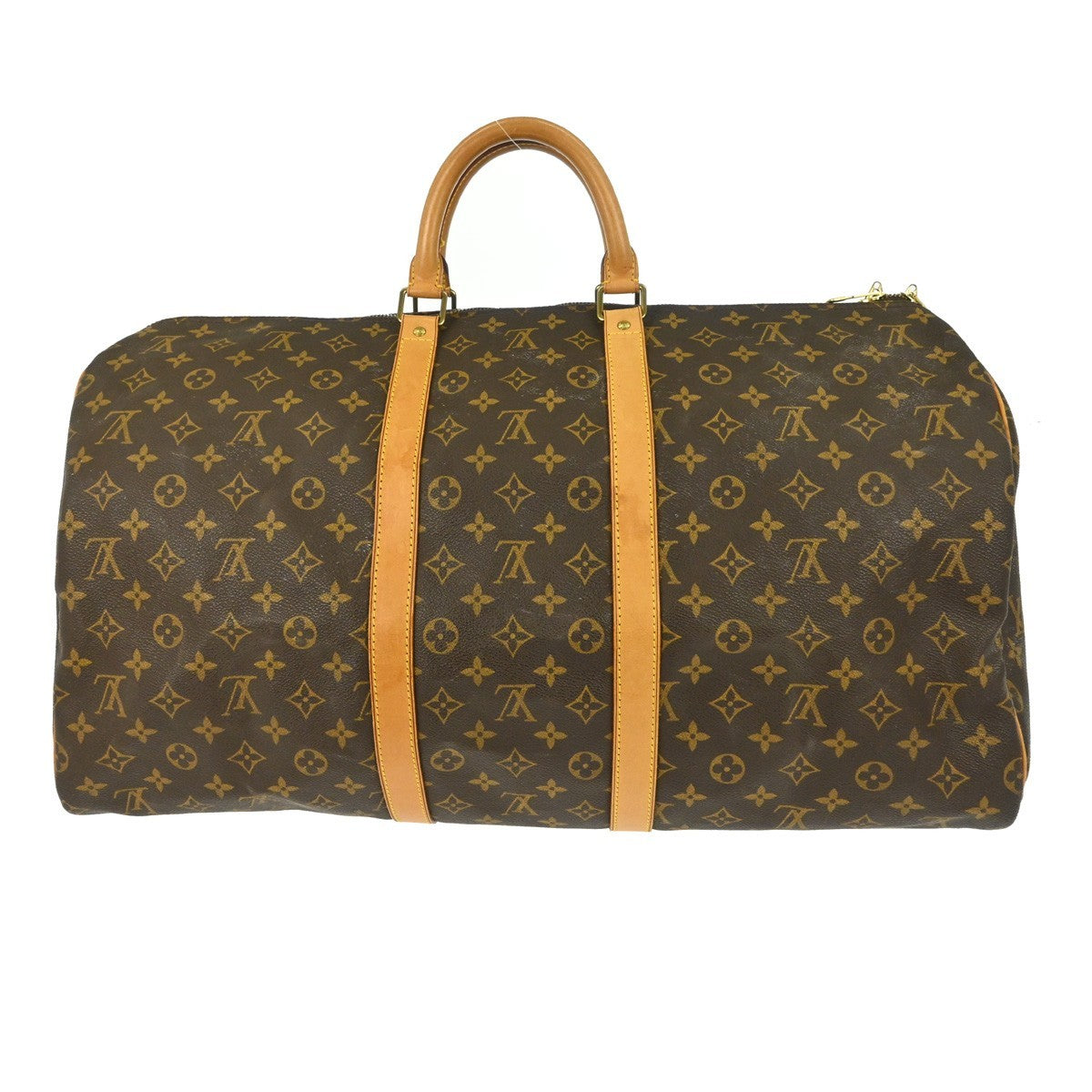 Louis Vuitton Keepall Monogram, Brown, Canvas, Travel Bag