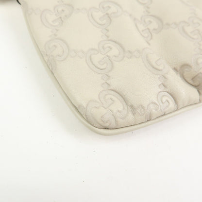 Gucci Heart Wristlet Guccissima Leather, Beige, Leather, Clutch