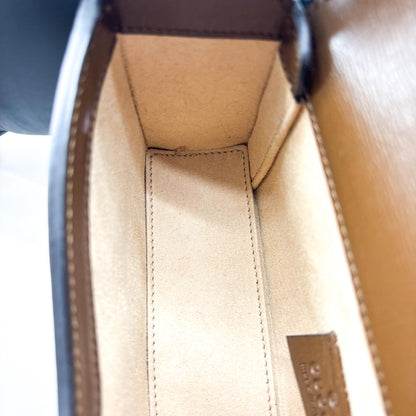 Gucci Horsebit 1955 Flap GG Coated Canvas, Brown, Canvas, Crossbody Bag
