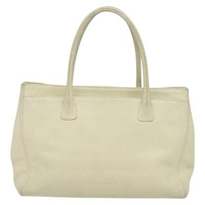 Chanel Reissue Cerf Executive Tote Leather, WHITE, LEATHER, Tote bag