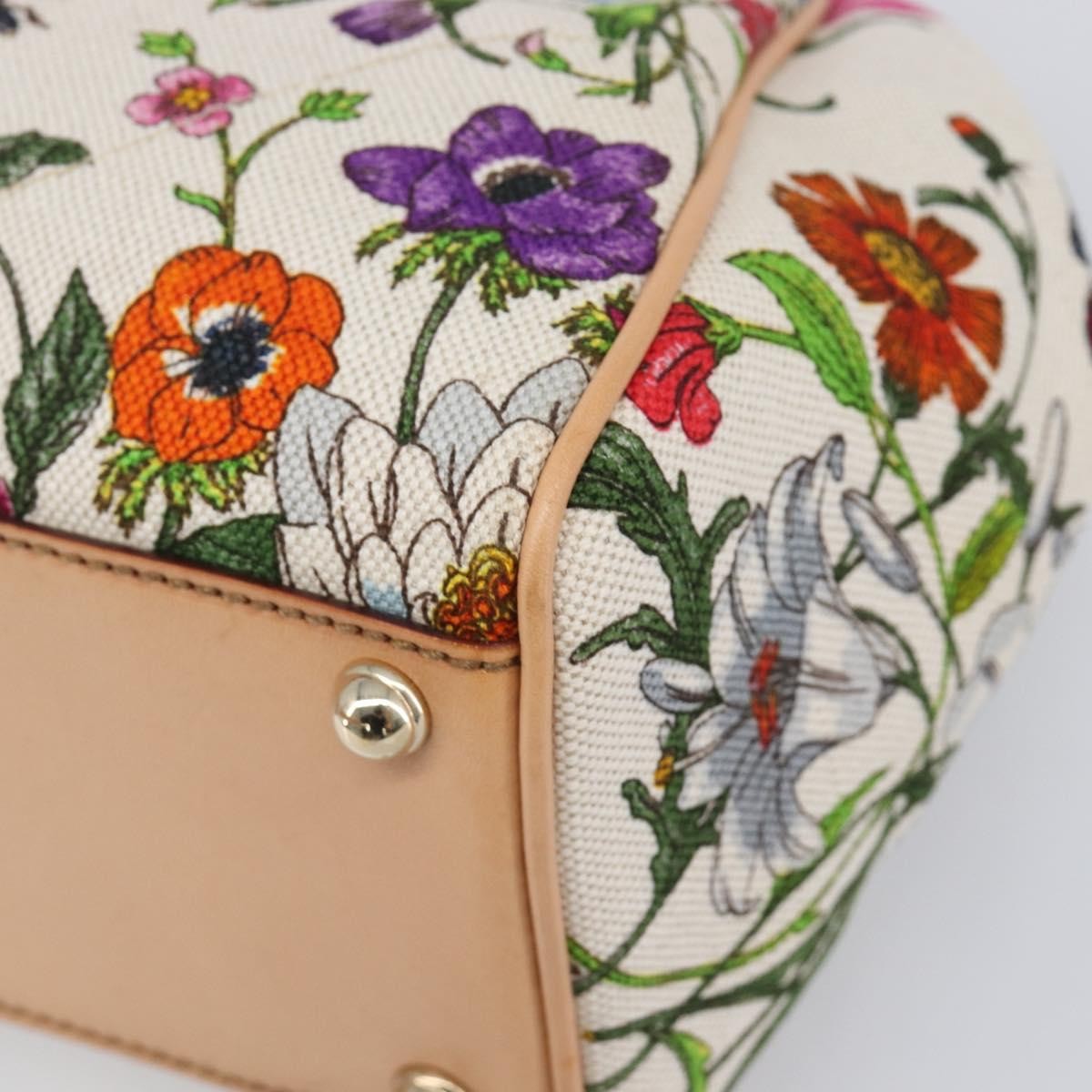 Gucci Joy Bardot Hobo Flora Canvas, Multicolour, Canvas, Handbag