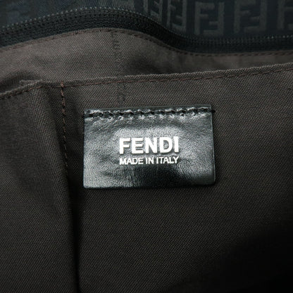 Fendi Superstar Zucchino Canvas, Black, Canvas, Tote Bag