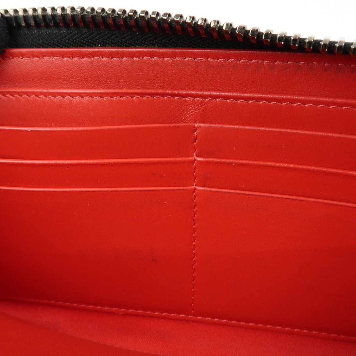 Christian Louboutin Panettone Spiked Leather, Black, Leather, Wallet