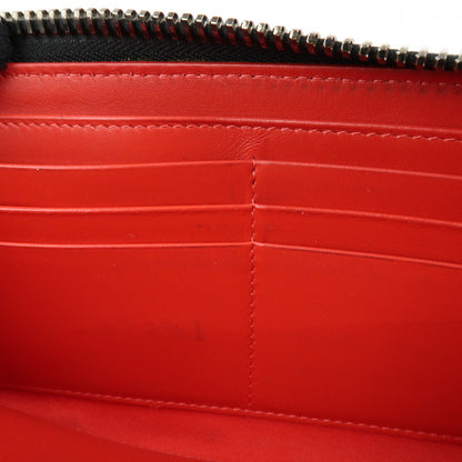 Christian Louboutin Panettone Spiked Leather, Black, Leather, Wallet