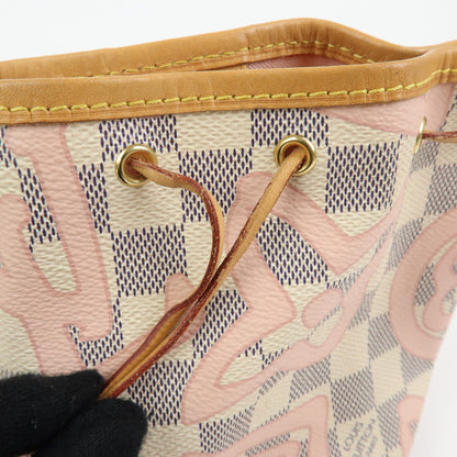 Louis Vuitton Noe Limited Edition Damier Tahitienne, White, Canvas, Shoulder Bag