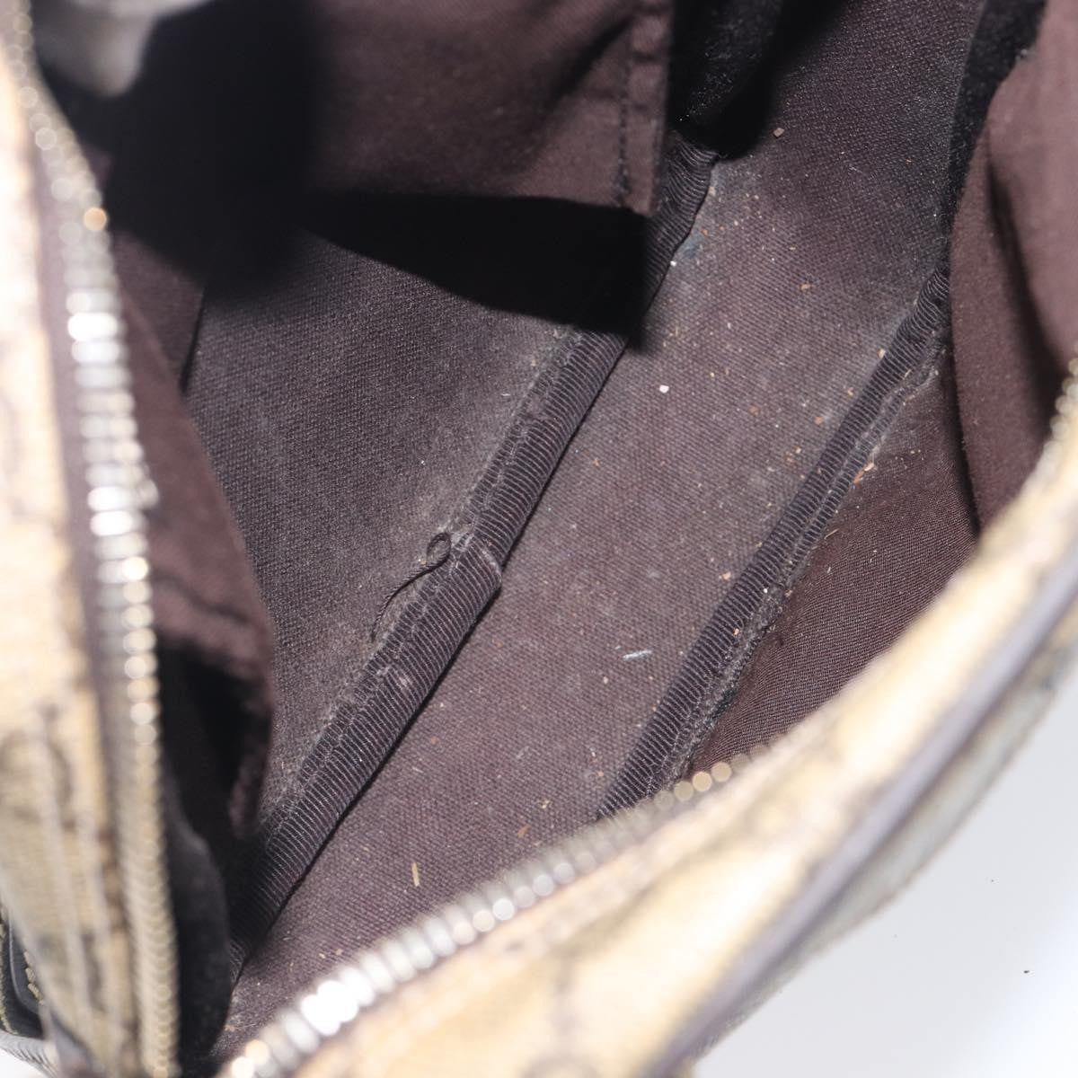 Gucci Front Zip Pocket Messenger GG Coated Canvas, Beige, Canvas, Shoulder Bag
