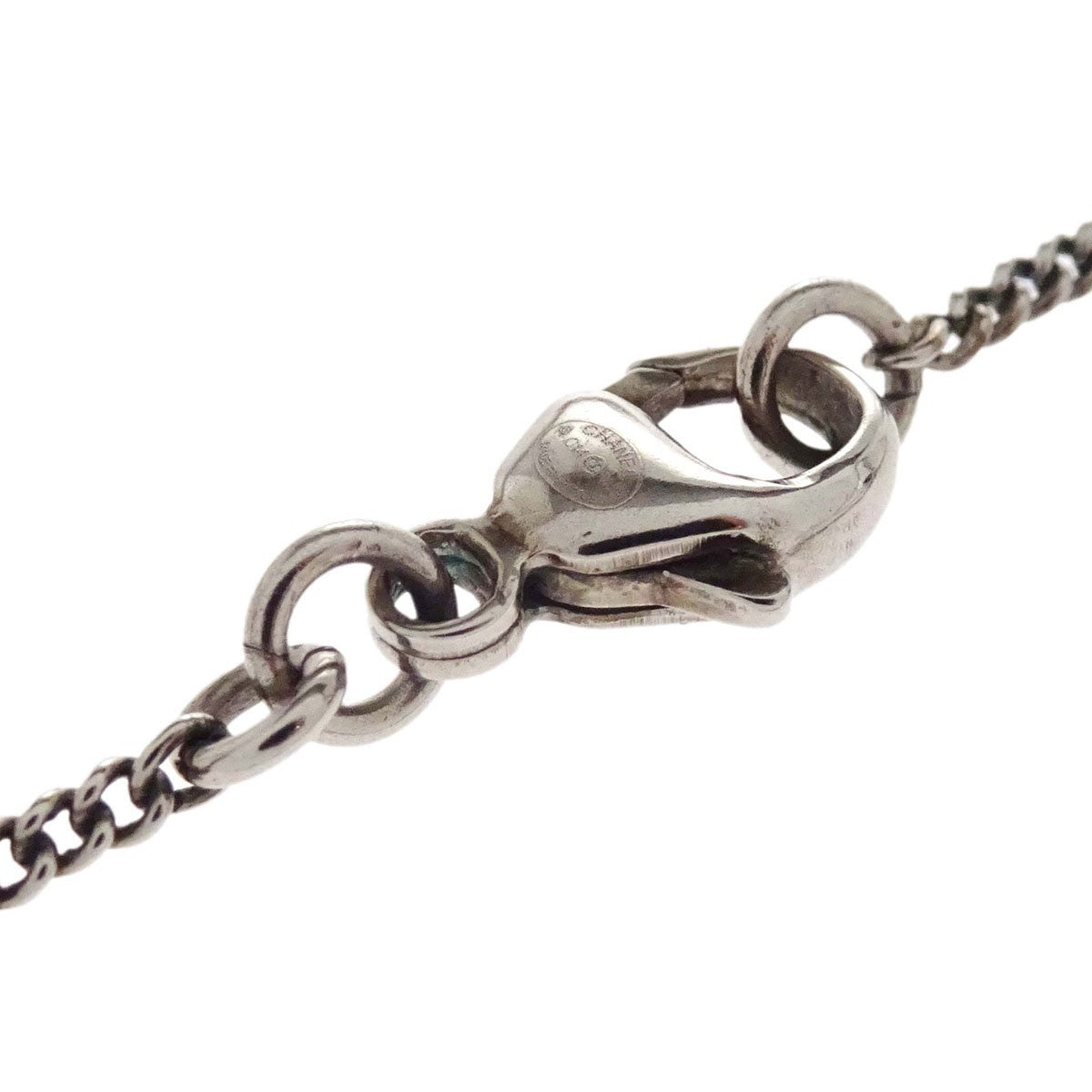 Chanel CC Drop Pendant Metal with Enamel and Glass, Gold, Gold Plated, Necklace