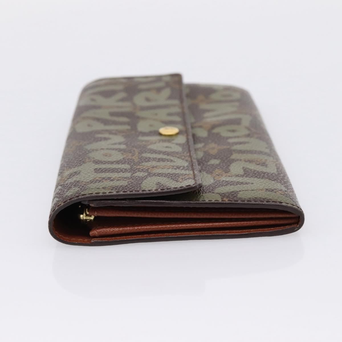 Louis Vuitton Sarah Limited Edition Monogram Graffiti, Khaki, Canvas, Wallet