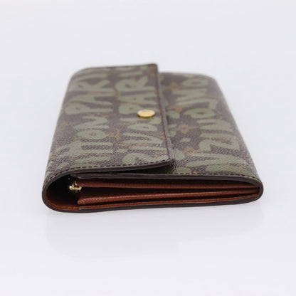 Louis Vuitton Sarah Limited Edition Monogram Graffiti, Khaki, Canvas, Wallet