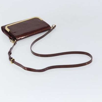 Louis Vuitton Rossmore Monogram Vernis, Burgundy, Patent Leather, Handbag