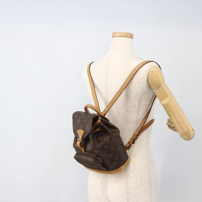 Louis Vuitton Vintage Montsouris Monogram Canvas, Brown, Canvas, Backpack