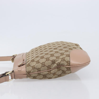 Gucci Mayfair Messenger GG Canvas and Leather, Beige, Canvas, Shoulder Bag