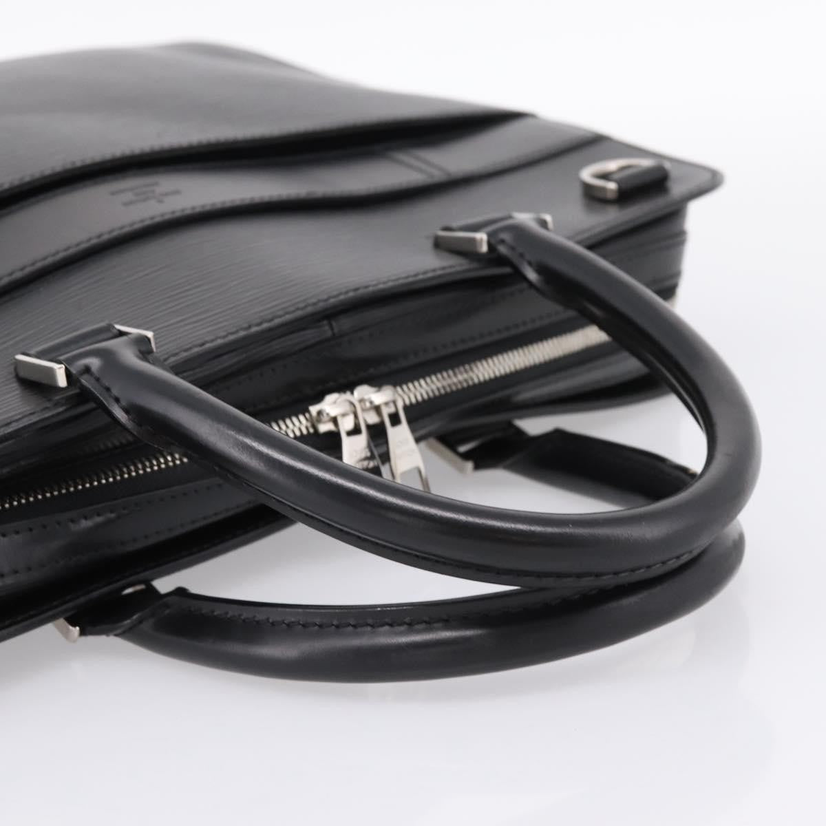 Louis Vuitton Bassano Epi Leather, Black, Leather, Briefcase