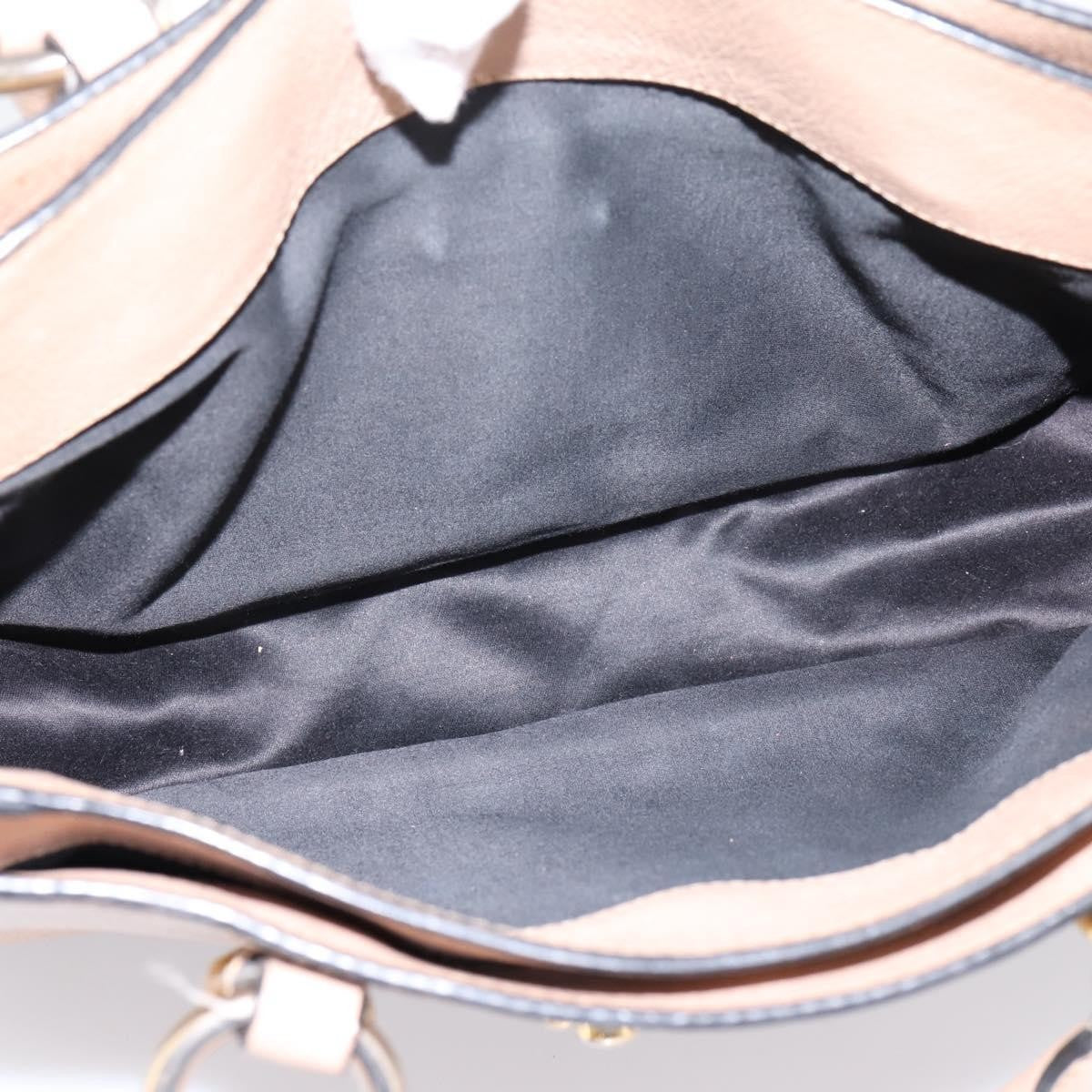 Miu Miu Madras Convertible Lock Leather, Beige, Leather, Tote Bag