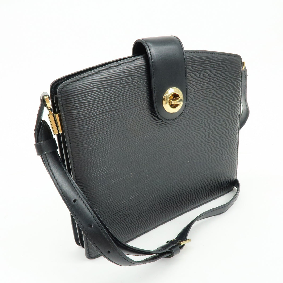 Louis Vuitton Capucines Epi Leather, Black, Leather, Handbag