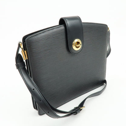Louis Vuitton Capucines Epi Leather, Black, Leather, Handbag