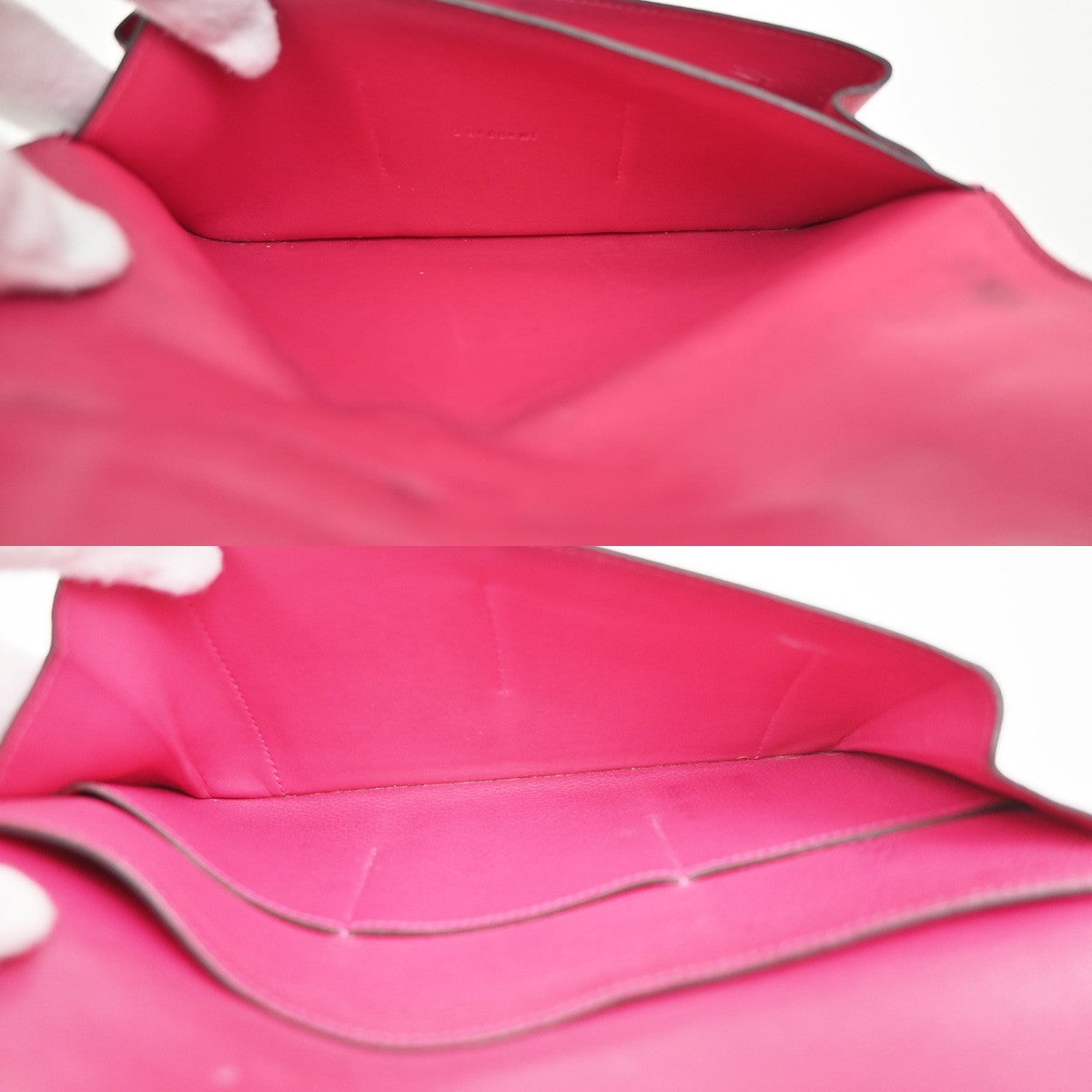 Hermes Dogon Duo Combined Leather, Pink, Leather, Wallet
