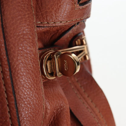 Chloe Paraty Quilted Leather, Brown, Leather, Handbag