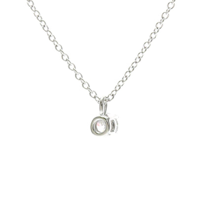 Tiffany & Co. Solitaire Pendant Platinum with Emerald Cut Diamond, Silver, Platinum, Necklace