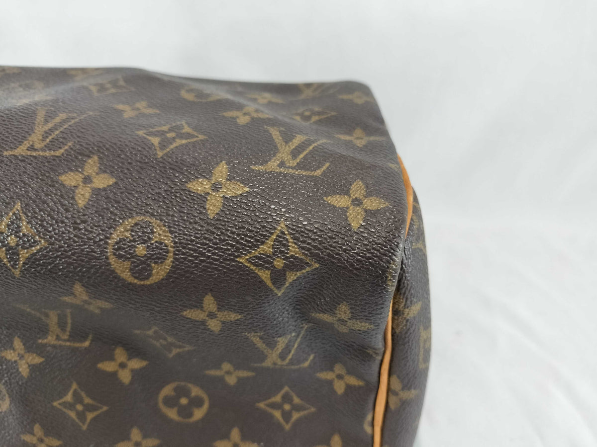 Louis Vuitton Speedy Monogram Canvas, Brown, Canvas, Handbag