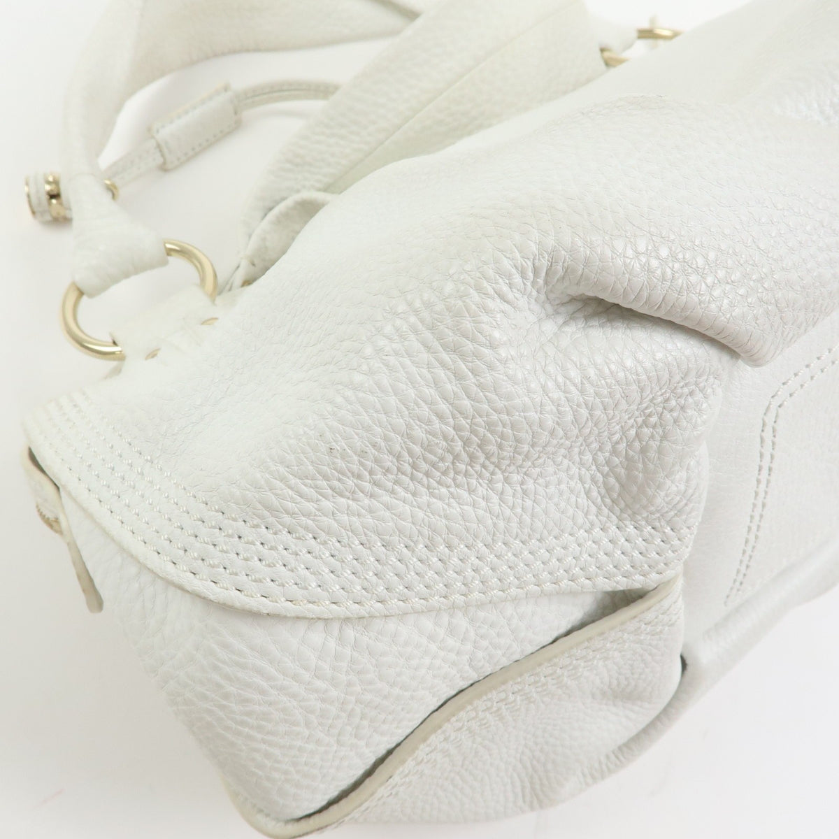 Celine Bittersweet Leather, White, Leather, Handbag