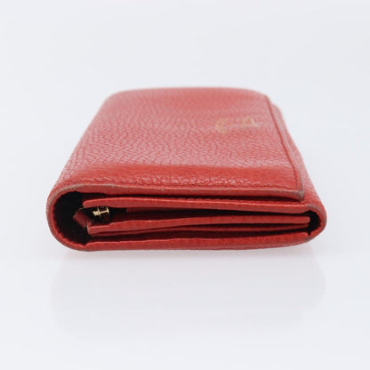 Gucci Swing Wallet on Strap Leather, Red, Leather, Crossbody Bag